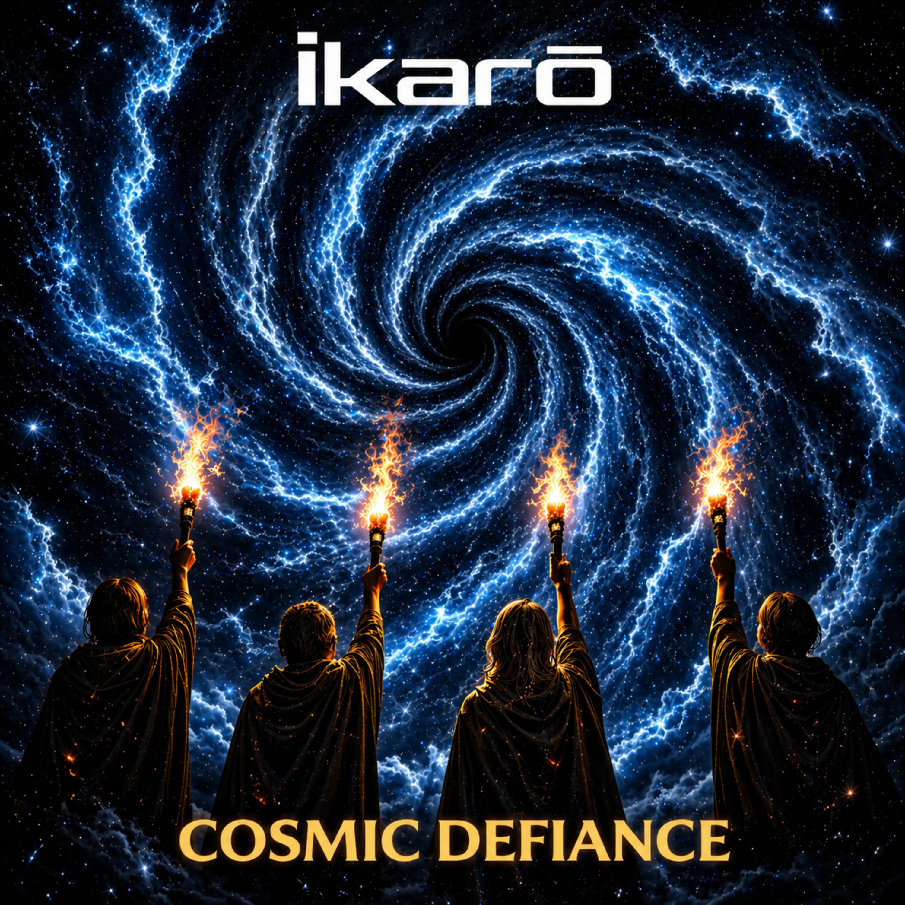 Cosmic Defiance — single cover artwork by Ikarō